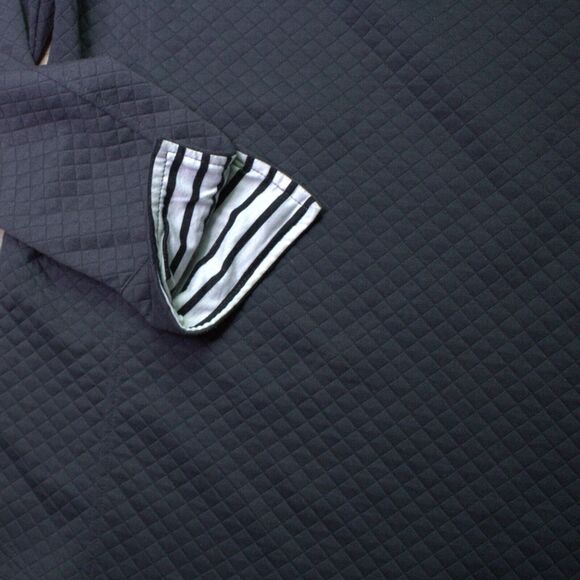 Hard Rock Sweater Mens XL Gray Quilted Tampa Seminole Embroidered Logo Casual - Picture 6 of 7